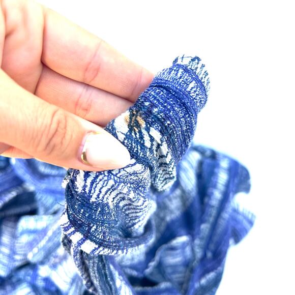 Raquel Allegra Spring 2018 Designer Blue Cotton Linen Midi Tank Dress 0 - Picture 10 of 11